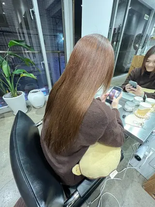 ロング パーマ ✨髪質改善矯正× ブリーチ✨YU-KIのヘアスタイル