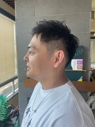 ショート メンズ 溝口 槙里也のヘアスタイル