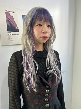 ロング 💥ウルフカット デザインあんな💥のヘアスタイル