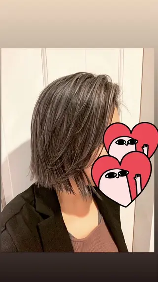 ショート カラー ✨推し活カラー💜 MISAKIのヘアスタイル