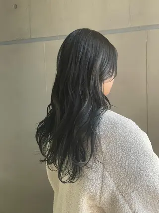 セミロング カラー 透明感カラー🪡🤍 nanao🤍🪡のヘアスタイル