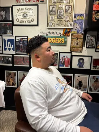 ショート パーマ メンズ CribHoodbarbershop所属・白井 昇太のヘアスタイル