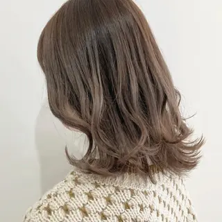 ミディアム カラー お洒落パーマ/ 艶カラー/michiのヘアスタイル