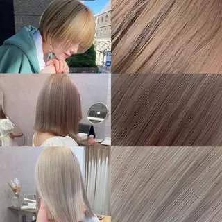 ミディアム カラー Aster れおんのヘアスタイル