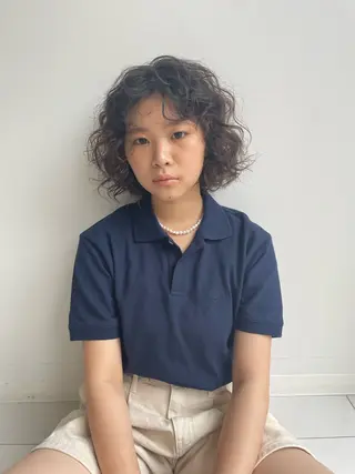 ショート カラー 野田 カレンのヘアスタイル