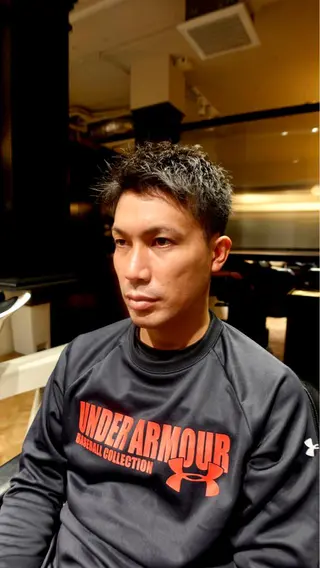 ショート メンズ メンズ眉毛ワックス 青山英憲のヘアスタイル