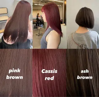 ロング カラー Mirai/ 艶カラー/暖色カラーのヘアスタイル