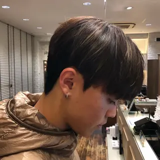 パーマ メンズ 韓国メンズヘア シンユウのヘアスタイル