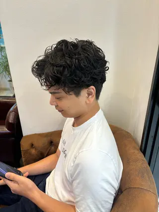 パーマ メンズ レイヤーカット/艶髪 /パーマaikoのヘアスタイル