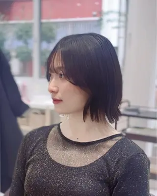 ショート カラー suzuka/透明感 カラー 美髪縮毛矯正のヘアスタイル