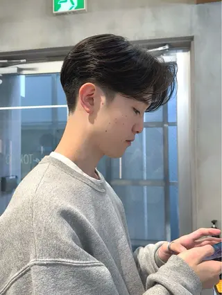 メンズ nicoTOKYO 原宿所属・センターパート /メンズ/海野颯生のヘアスタイル