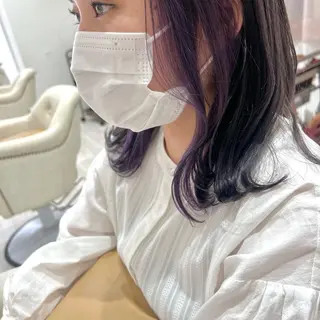 ミディアム カラー 【髪質改善】 【美髪矯正】🌻店長のヘアスタイル