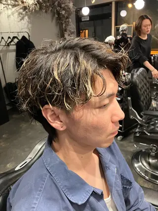 ショート パーマ メンズ メンズ/ケアパーマ /hayashiのヘアスタイル