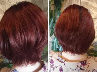 ショート カラー Crea所属・清水 旭美のヘアスタイル