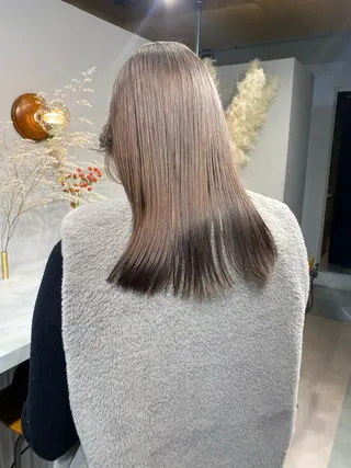 ミディアム カラー ハイトーン/メンズ/ ボブ RINのヘアスタイル