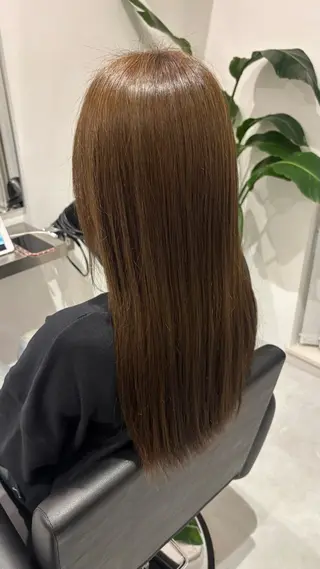 セミロング カラー 小顔レイヤー×抜け感 hair/正源のヘアスタイル