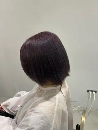 ショート カラー ハイトーン/艶髪/ 暗髪/韓国/sanaのヘアスタイル