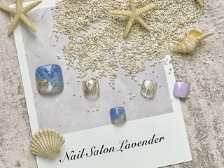 ネイル 佐藤 ニーナ★ラベンダーのネイルデザイン