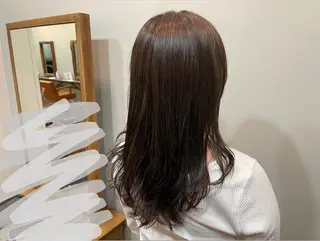 ロング カラー みねぎし ふうかのヘアスタイル