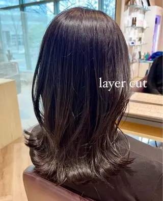 セミロング 加納千華 /ボブ/ぱつっとボブのヘアスタイル