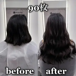 ロング KOSEI シールエクステのヘアスタイル