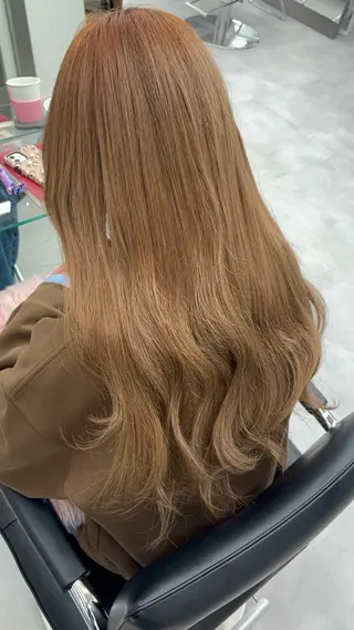 セミロング 羽エクステ/シール エクステ/横浜駅5分のヘアスタイル