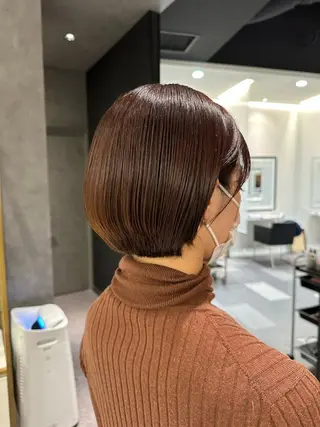 ショート カラー 巻ける縮毛矯正/艶 カラーchika🩵のヘアスタイル