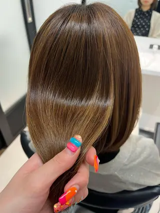 ショート 髪質改善/縮毛矯正 艶カラー/珠聡のヘアスタイル