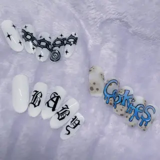 セミロング カラー ヘアアレンジ メンズ キッズ ネイル マツエク・マツパ ⛓Miyu ⛓のネイルデザイン