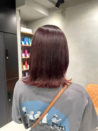 ミディアム カラー 暖色レイヤー 🥀REIRIのヘアスタイル