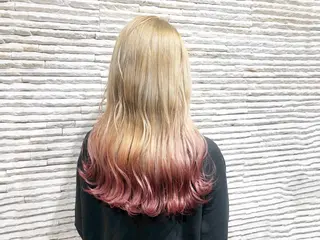 ロング カラー ヘアアレンジ 嶋田 ゆきのヘアスタイル