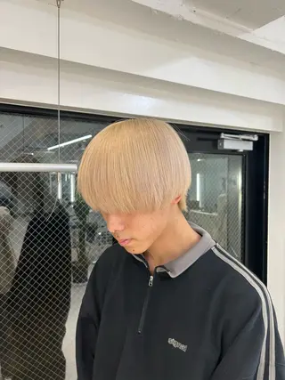 ショート メンズ 🤍ハル🤍/モテ髪 ヘア🎀/ハイトーンのヘアスタイル