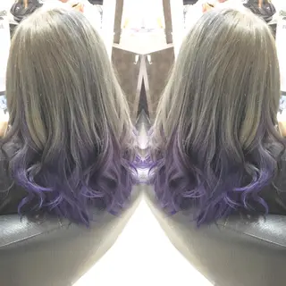 ロング カラー 💓シールエクステ ルミエールのヘアスタイル