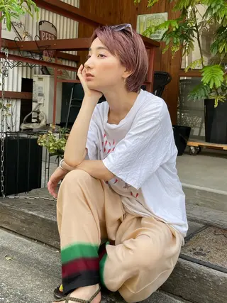 ショート CiNEMA daikanyama所属・透明感カラー🫧 今泉健太のヘアスタイル