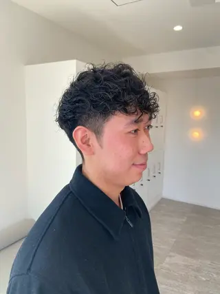 ショート パーマ hair&beautyRENO直江店所属・福田 文太のヘアスタイル