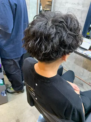 パーマ メンズ ⚡️メンズパーマ特化 mens支持◎/忠地のヘアスタイル