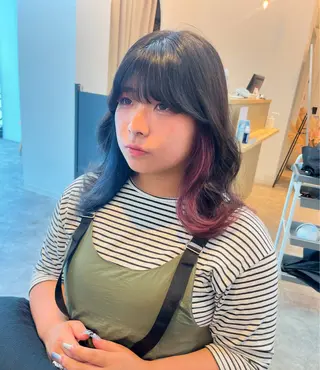 セミロング カラー kanato🇰🇷 【札幌韓国ヘア】のヘアスタイル