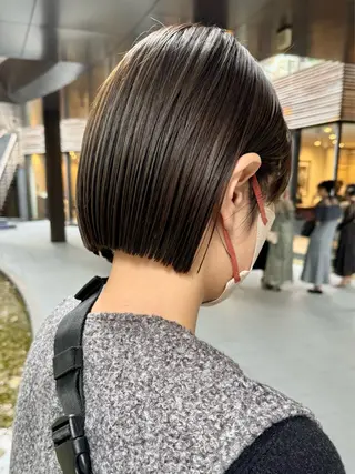 ミディアム mee.表参道所属・ボブ/ショート /パーマ/shinのヘアスタイル