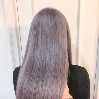 ロング カラー SHIN/レイヤー カット×クロスパーマのヘアスタイル