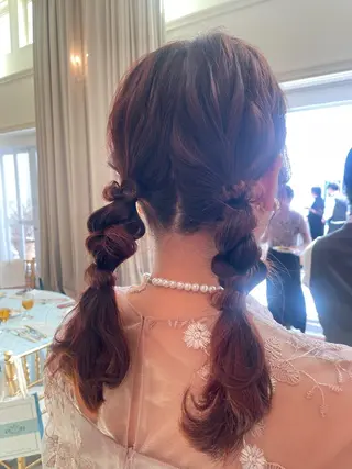 ロング ヘアアレンジ 🌷花屋併設🌷 西松さらのマツエク・マツパデザイン