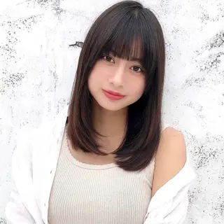 ミディアム 艶髪/縮毛矯正 /髪質改善千田大地のヘアスタイル