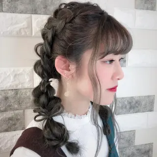 ロング ヘアアレンジ これた🧸ヘアメ職人 ♡髪質改善♡カラーのヘアスタイル