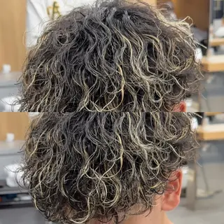 パーマ メンズ 渋谷サーフカール アメカジ美容師のヘアスタイル