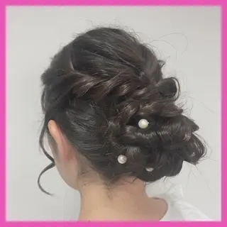 セミロング ヘアアレンジ 推しヘア🎀 NATSUNEのヘアスタイル