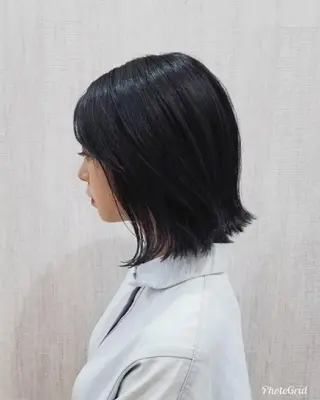 ミディアム カラー 顔周りレイヤーカット 髪質改善代表西村功平のヘアスタイル