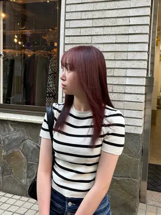 カラー 吉野 新菜のヘアスタイル