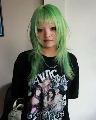 カラー 色落ちまで2度綺麗な ハイトーン⭐️ヨシキのヘアスタイル