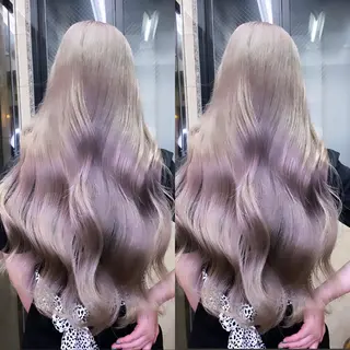 ロング カラー ヘアアレンジ 色気グレージュ 🤍kosuke🤍のヘアスタイル