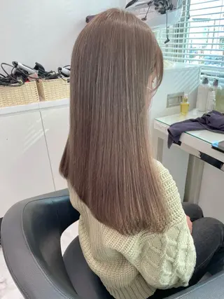 ロング カラー 💖韓国×王道 ハイトーン💖のヘアスタイル