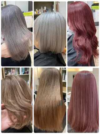 セミロング カラー ブリーチ特化 ハイトーンRYOYAのヘアスタイル